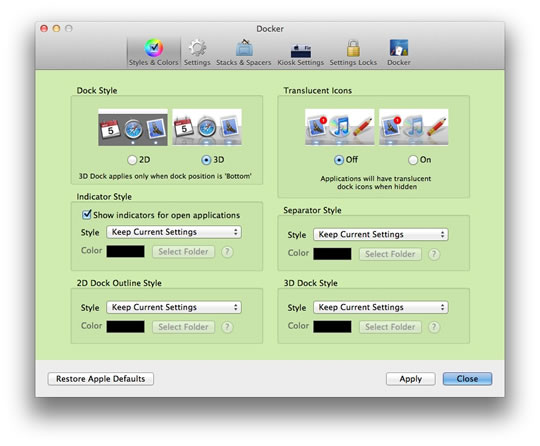 Docker – Personalize a Doca do Mac OS X Lion