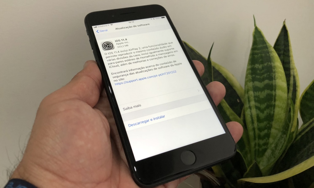 Apple lança iOS 11.4