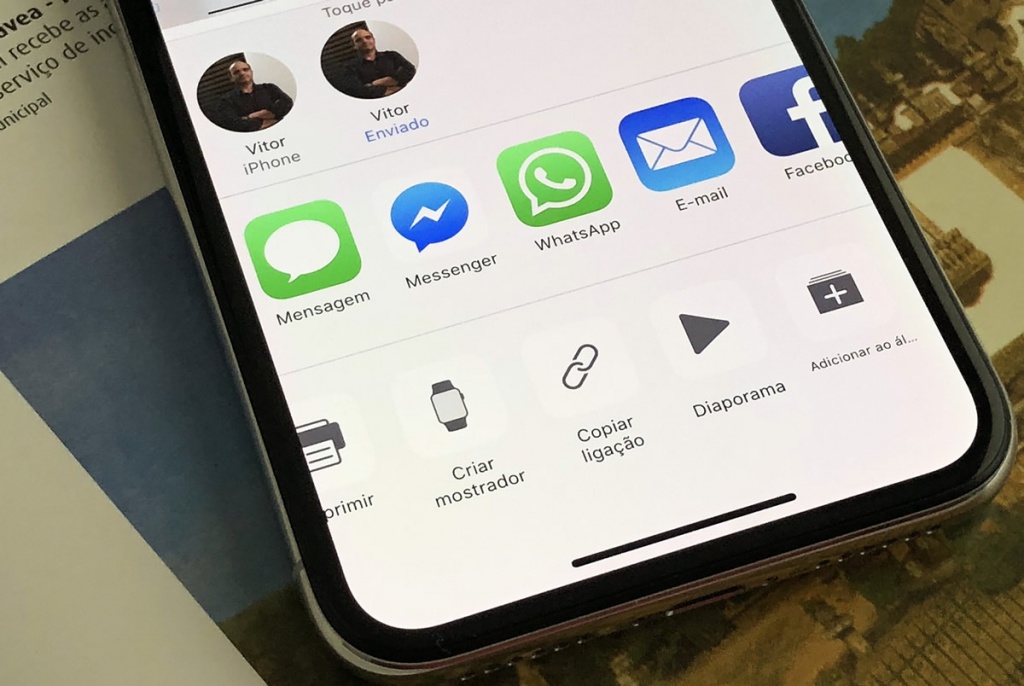 iOS 12 – Como enviar links das fotos via iCloud