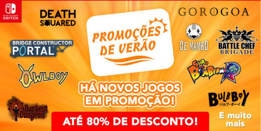 E os descontos de Verão continuam… Nintendo