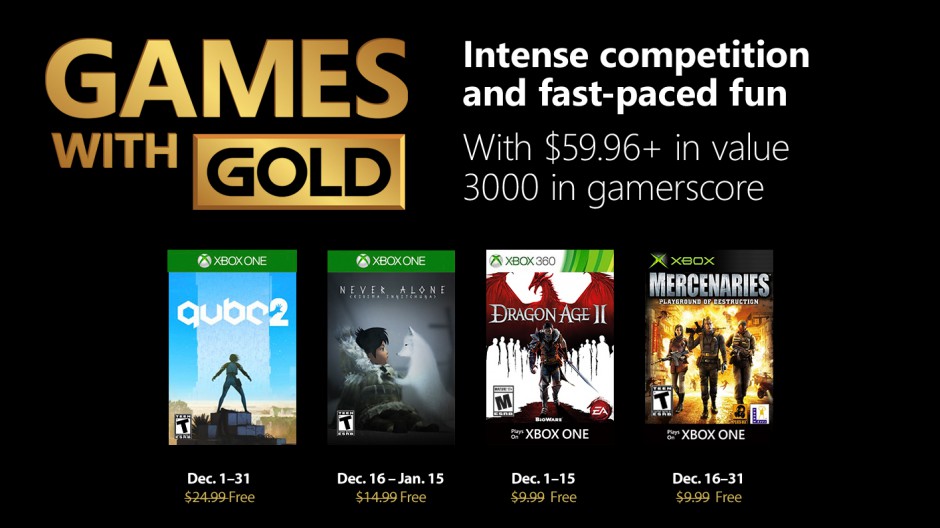 Games with Gold – Dezembro de 2018