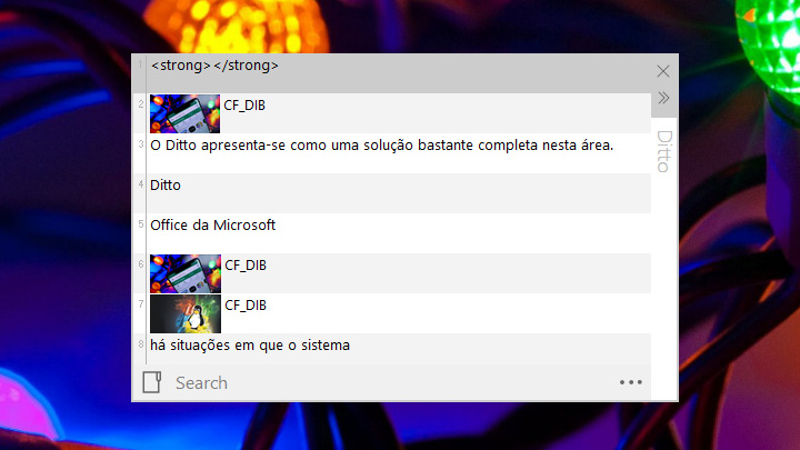 Ditto – um dos melhores gestores de área de transferência para Windows