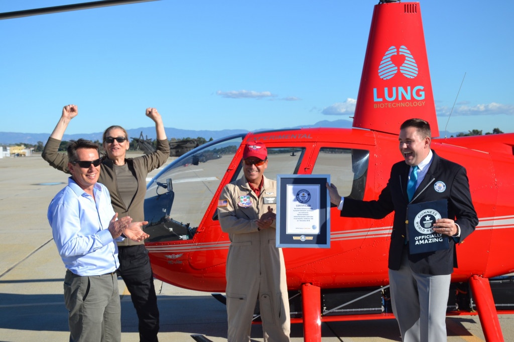 Helicóptero totalmente elétrico bateu recorde de tempo de voo