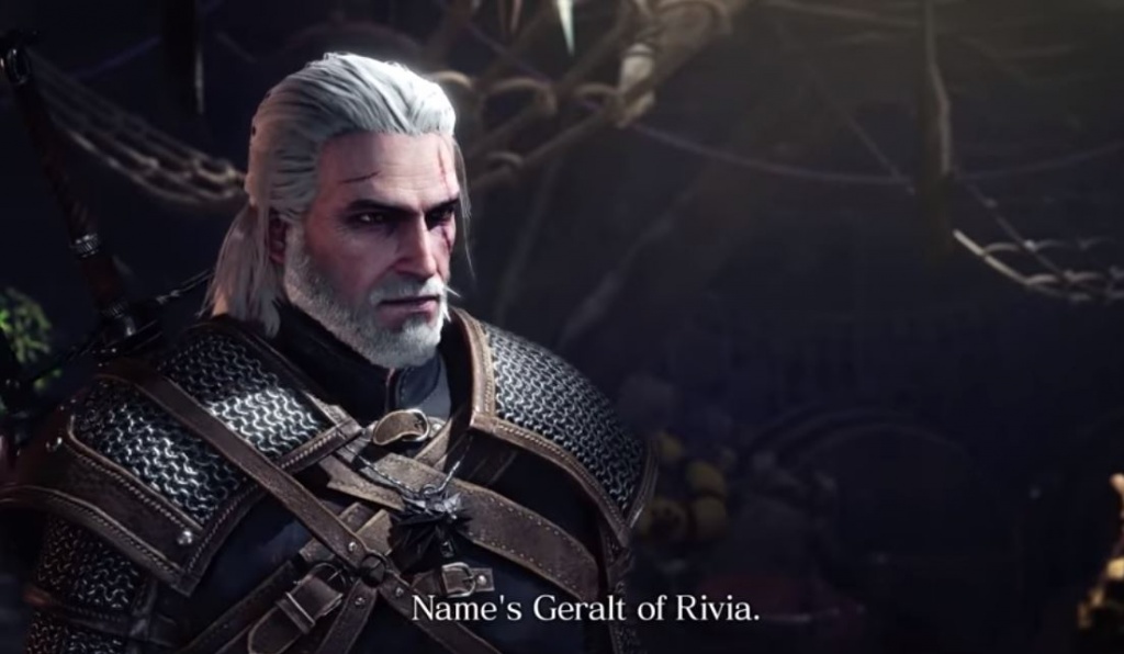 Geralt of Rivia em Monster Hunter: World