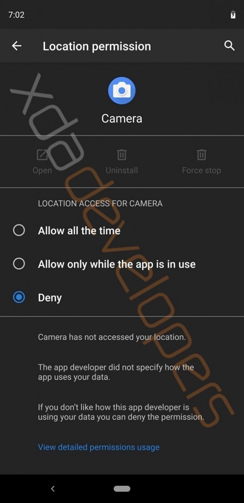 Android Q dark mode privacidade Google Android