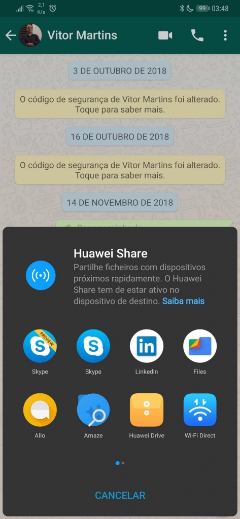 WhatsApp exportar conversas guardar dica