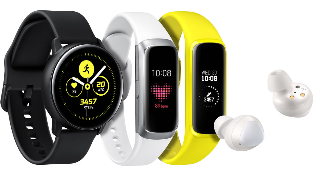 Samsung anunciou o Galaxy Watch Active, Galaxy Fit Bands e Galaxy Buds