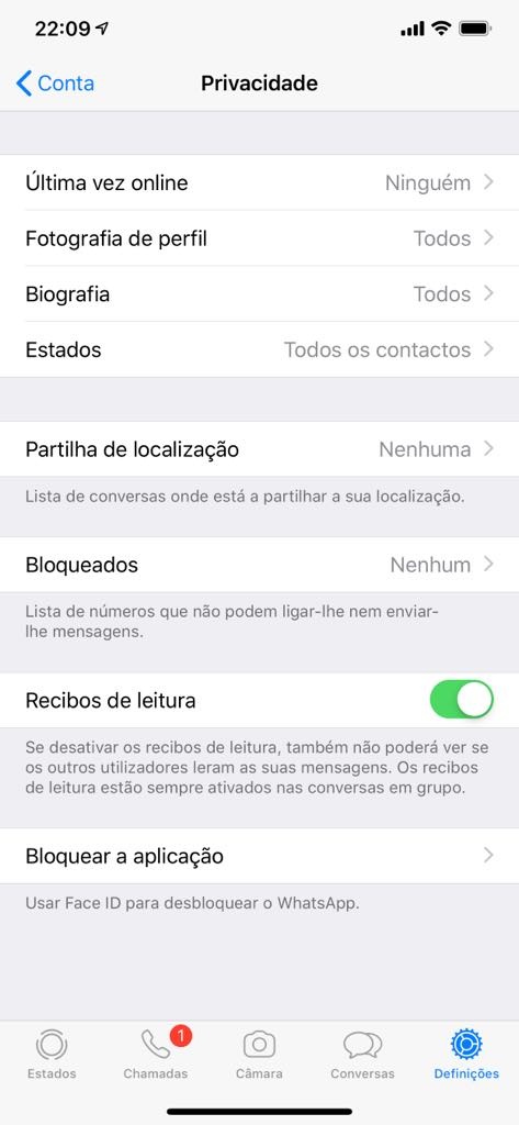 WhatsApp Face ID Touch ID iPhone segurança