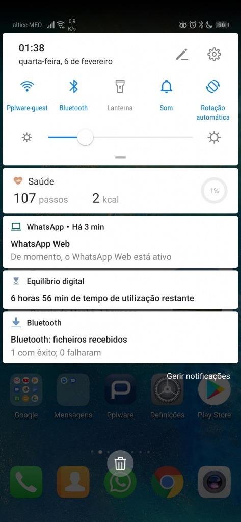 Windows 10 Android Bluetooth ficheiro enviar