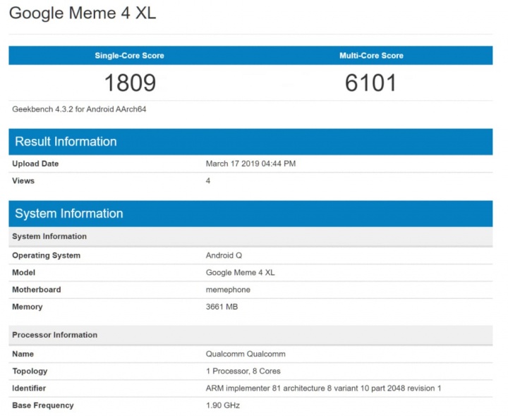 Também esta listagem foi produzida com um Pixel 2 XL