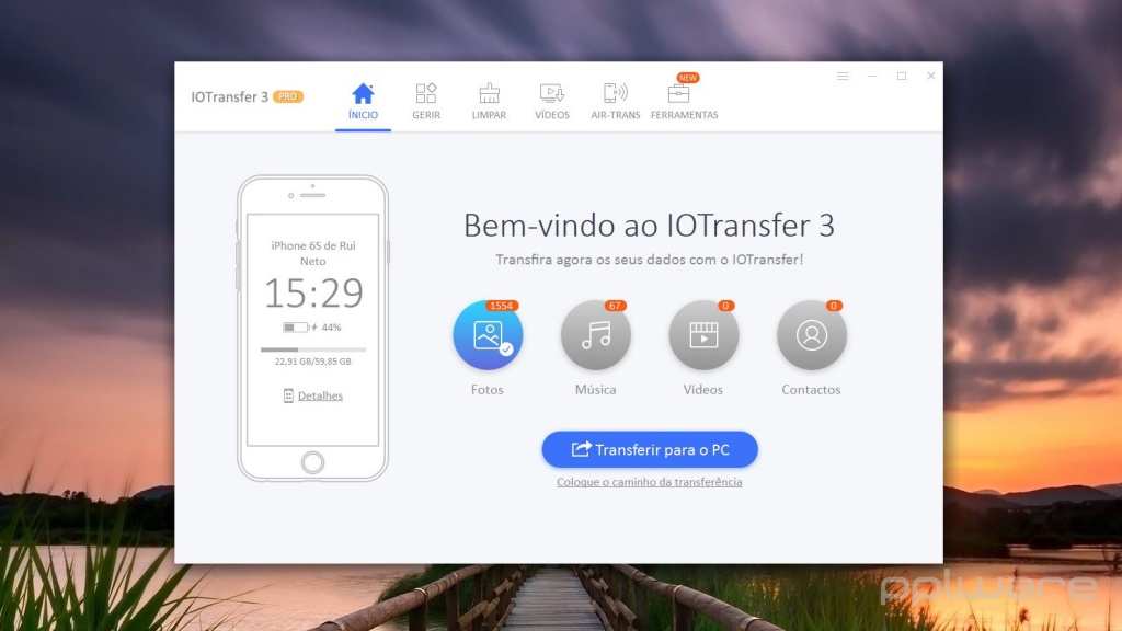 IOTransfer 3.3 – O melhor gestor para lidar com o iPhone e iPad no seu Windows