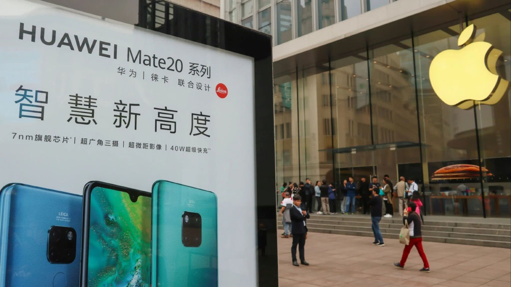 Huawei absorverá a quota de mercado da Apple na China