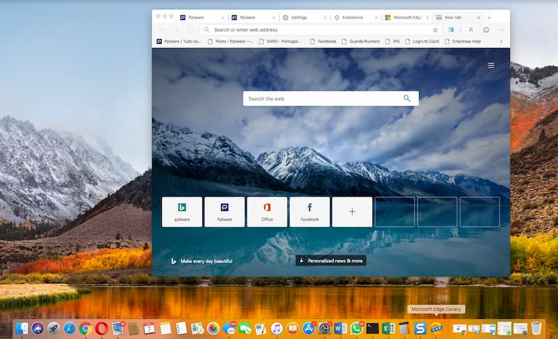 Microsoft deixou fugir o Edge para macOS! Experimente já