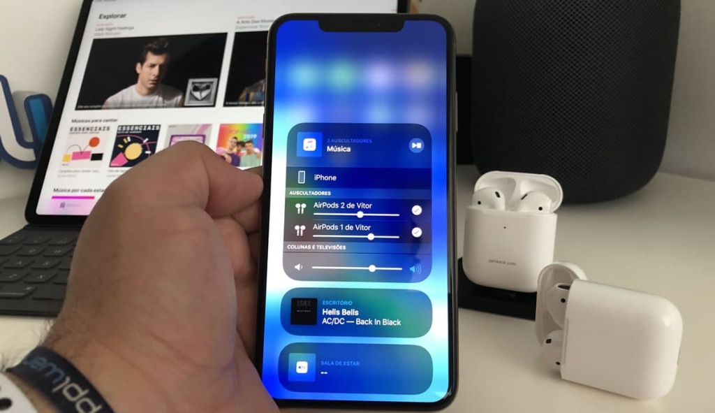 Como partilhar o áudio do seu iPhone com dois pares de AirPods no iOS 13