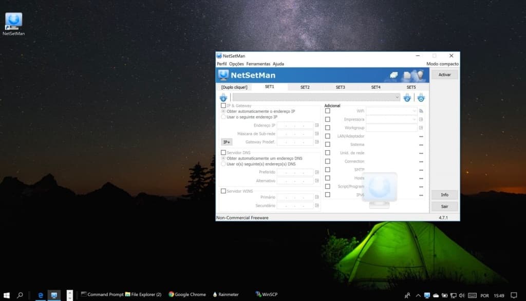 NetSetMan: Crie e mude entre perfis de rede rapidamente no Windows 10