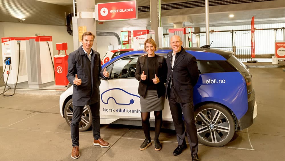 Noruega faz história: Carregadores elétricos substituem bombas de combustível