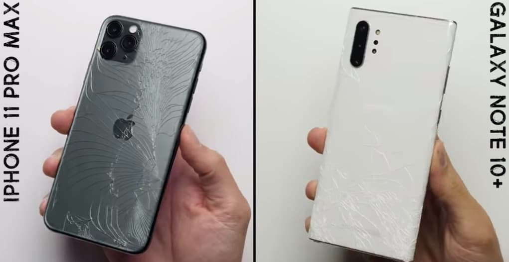 iPhone 11 Pro Max e Samsung Galaxy Note10+ foram sujeitos a quedas… Qual aguentou mais?