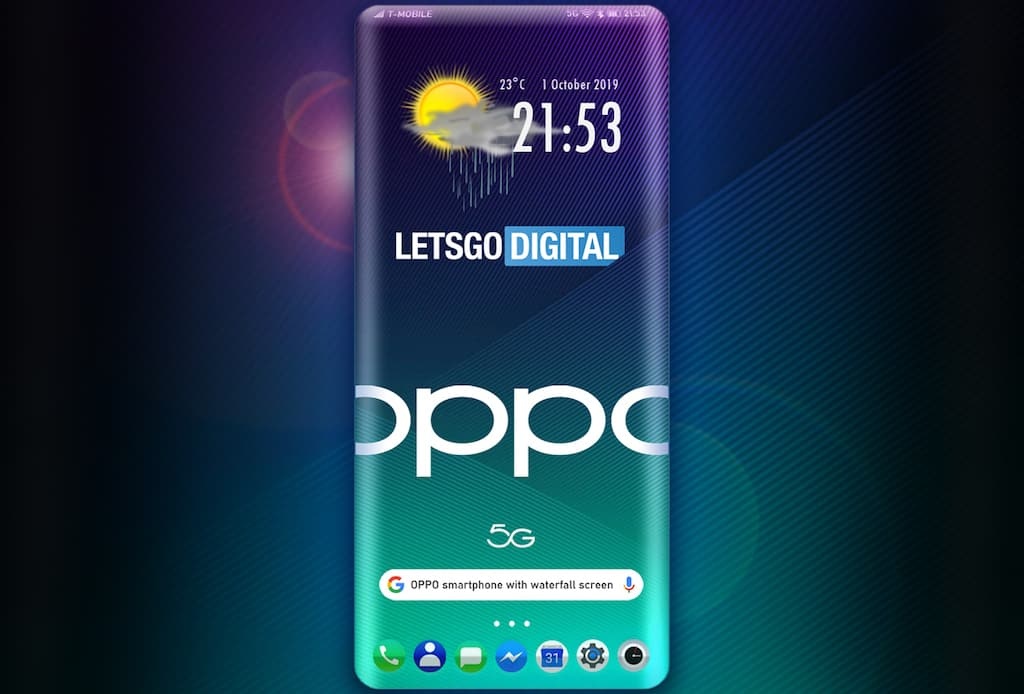OPPO está a preparar um smartphone com ecrã sem moldura e efeito “3D waterfall”