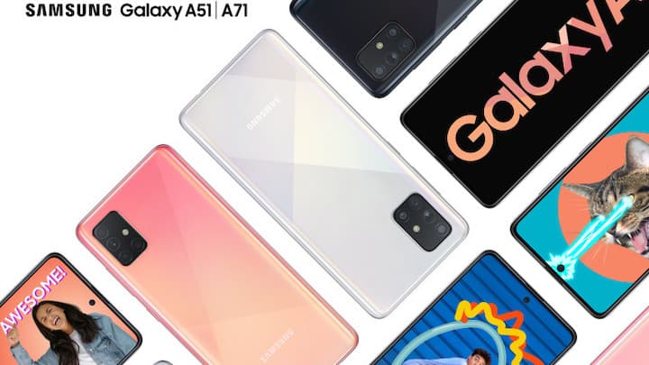 Samsung anuncia os modelos Galaxy A51 e Galaxy A71 com quatro câmaras traseiras