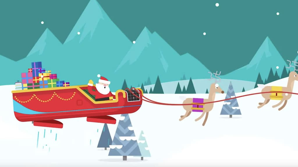 Google mostra-lhe quando o Pai Natal estará prestes a chegar à sua cidade
