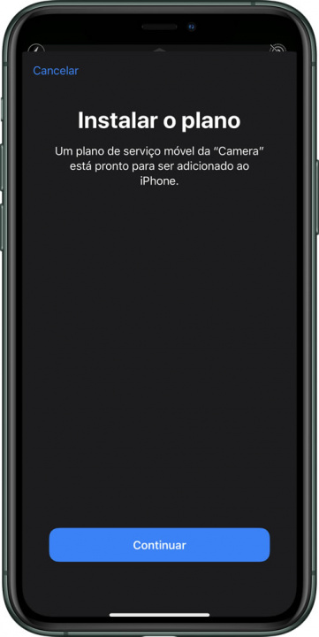 Imagem configuração eSIM MEO no iPhone