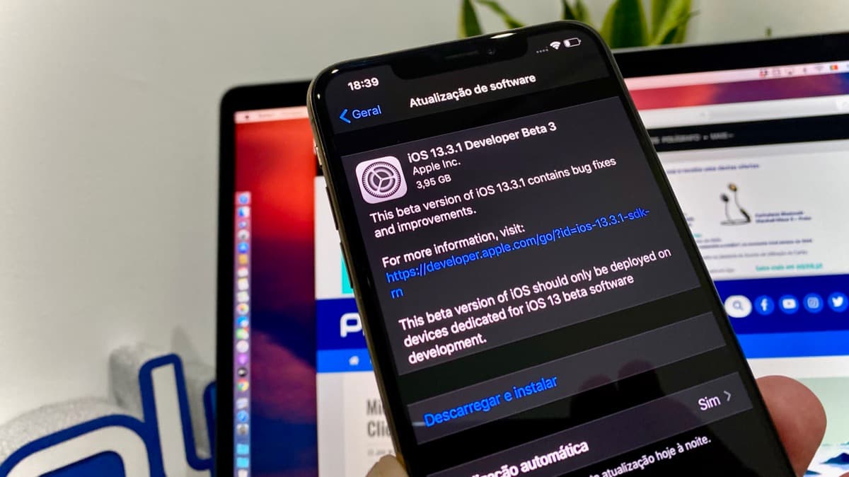 Apple lançou beta 3 do iOS 13.3.1, iPadOS 13.3.1, tvOS 13.3.1 beta 3 e watchOS 6.1.2