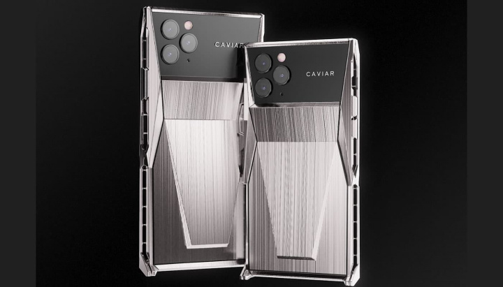 Imagem iphone 11 Pro Caviar inspirado no Cybertruck da Tesla