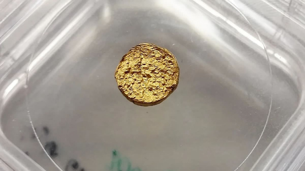 Cientistas criaram uma pepita de ouro de 18 quilates feita de plástico