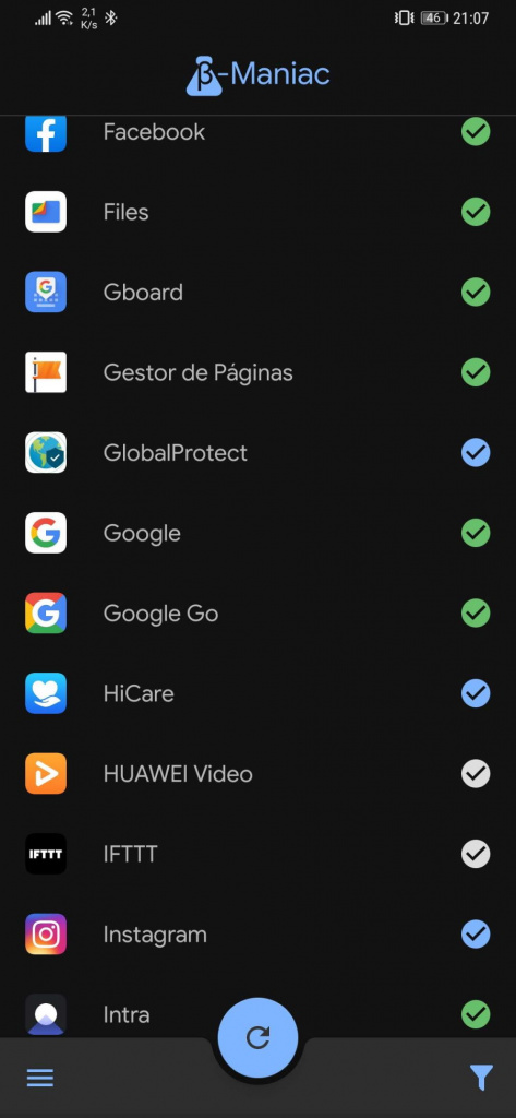 Android apps beta maniac testes