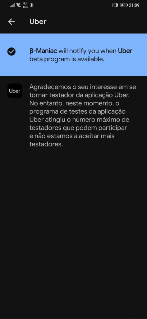 Android apps beta maniac testes