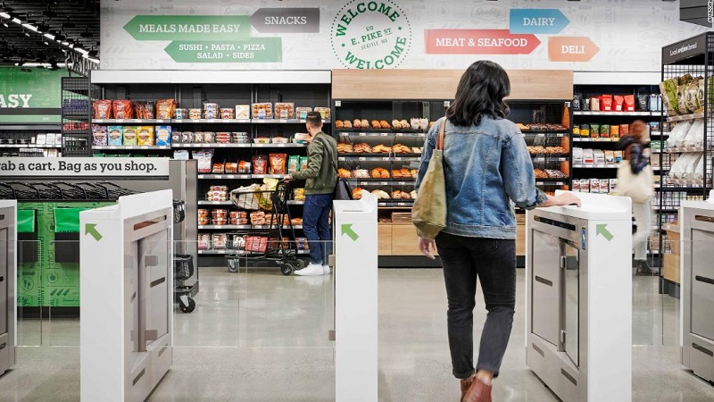 Amazon abre o primeiro grande supermercado sem caixas de pagamento