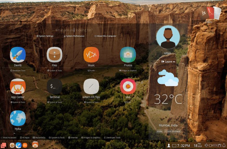 eXtern OS: A distribuição Linux que é baseada no Nodejs