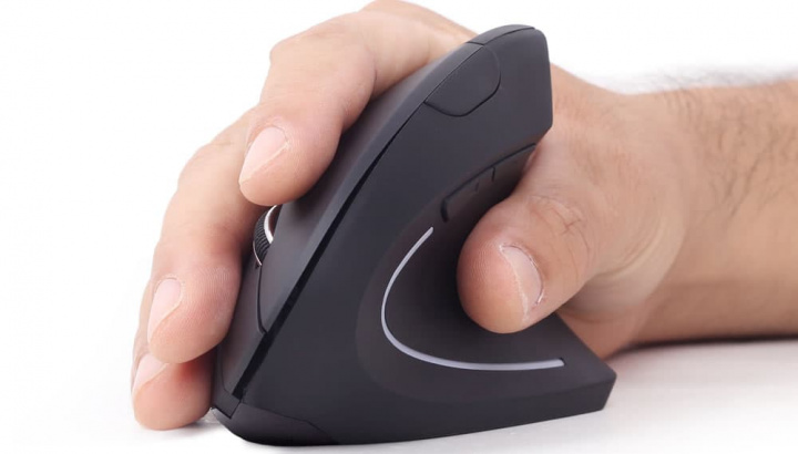Rato Gembird Wireless Ergonómico 6 Botões Preto