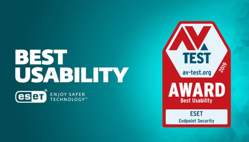 ESET Endpoint Security distinguido como Best Usability pela AV-Test