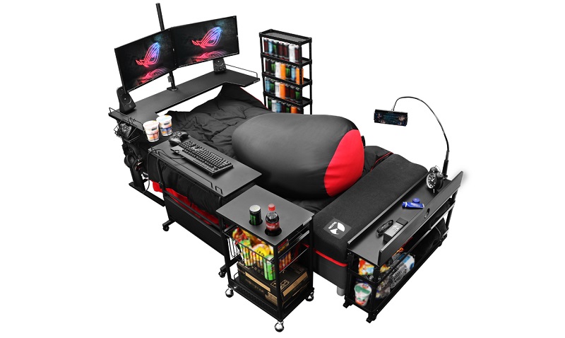Esqueça a cadeira! Empresa japonesa tem à venda uma cama para gamers