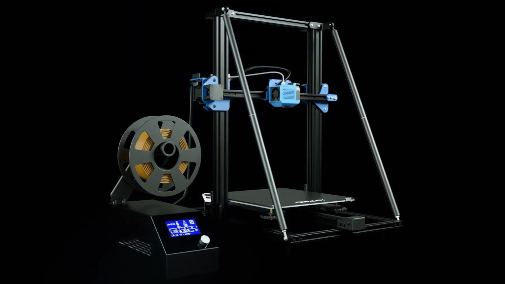 Nova impressora Creality 3D CR-10 V2 traz mais robustez e estabilidade que a antecessora