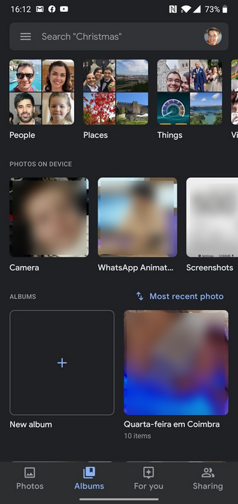 Google fotos - caras