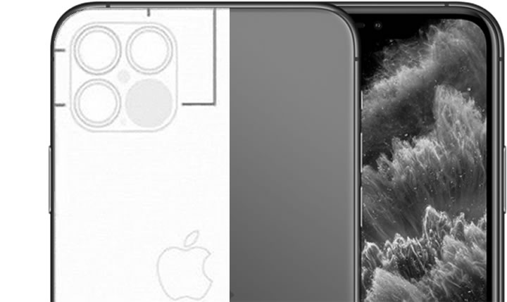 Apple: Alegada imagem mostra a configuração da câmara do iPhone 12 Pro com o LiDAR