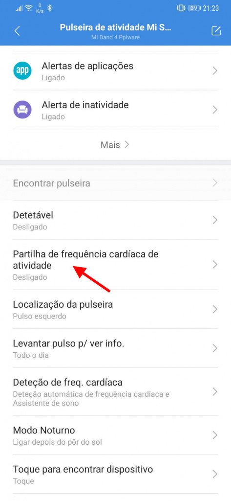 Mi Band 4 Xiaomi dispositivos