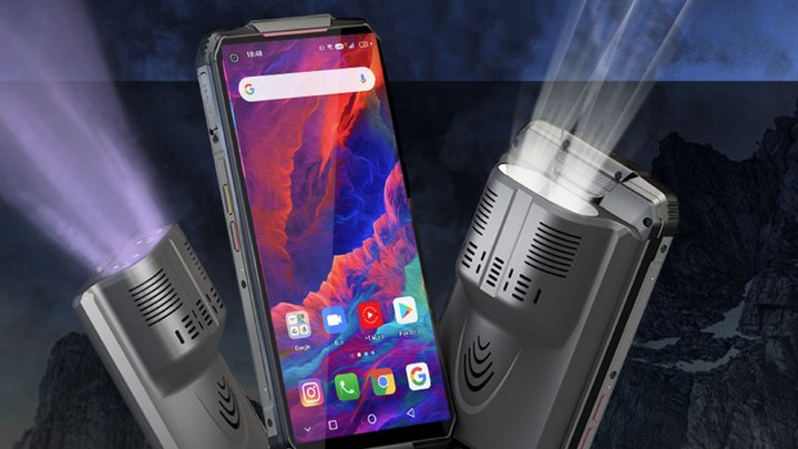 Oukitel WP7, o smartphone modular com câmara de visão noturna e esterilização UVC