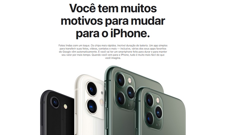 Brasil: campanha da Apple incentiva troca do Android por iPhone