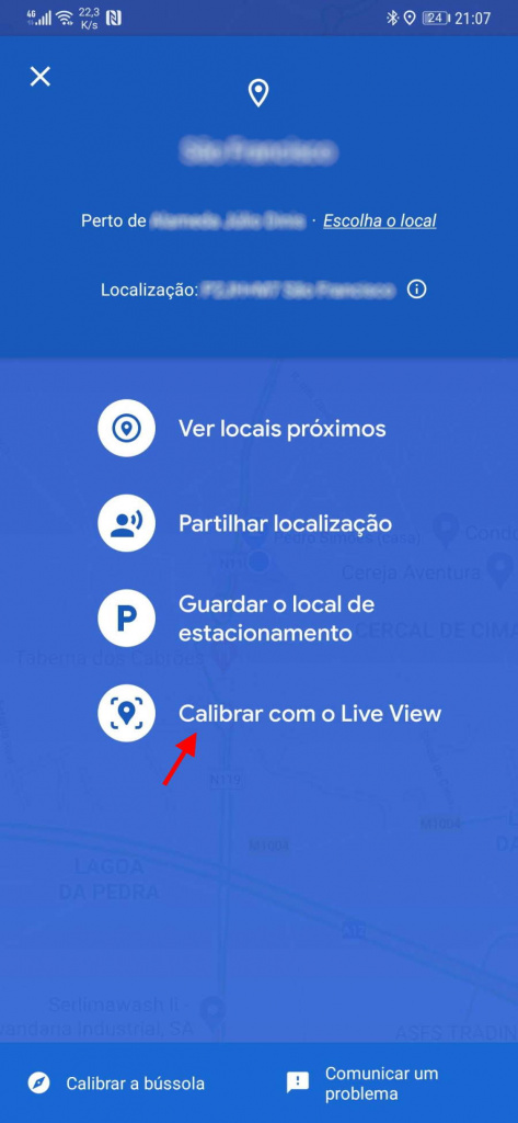 Google Maps Live Maps posição precisão