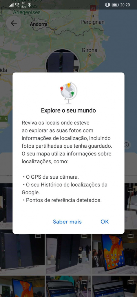 Google Photos mapa fotografias utilizadores