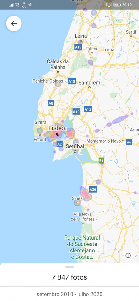 Google Photos mapa fotografias utilizadores