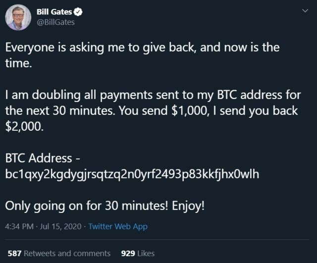 Twitter contas criptomoedas mensagens