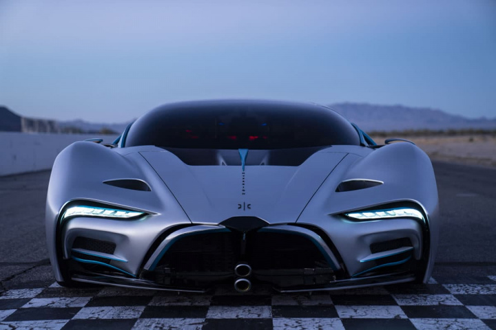 Imagem do Supercarro a hidrogénio XP-1 da Hyperion