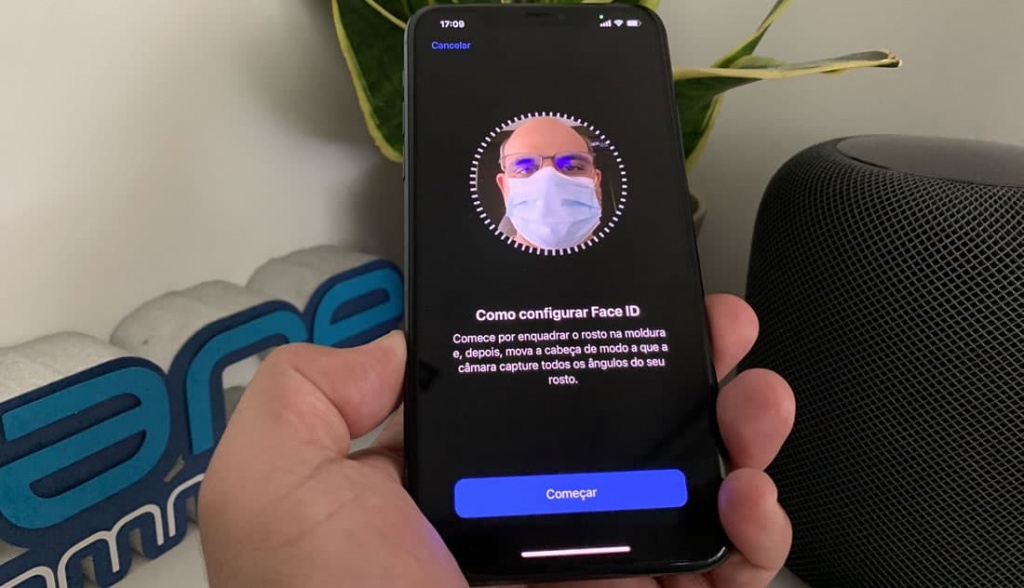 Dica – Configurar o Face ID no iPhone ou iPad para o reconhecer com máscara