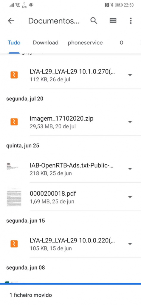 Android Files protegida segura pasta