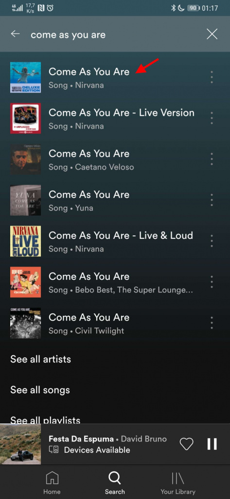 Spotify letras músicas serviço utilizador