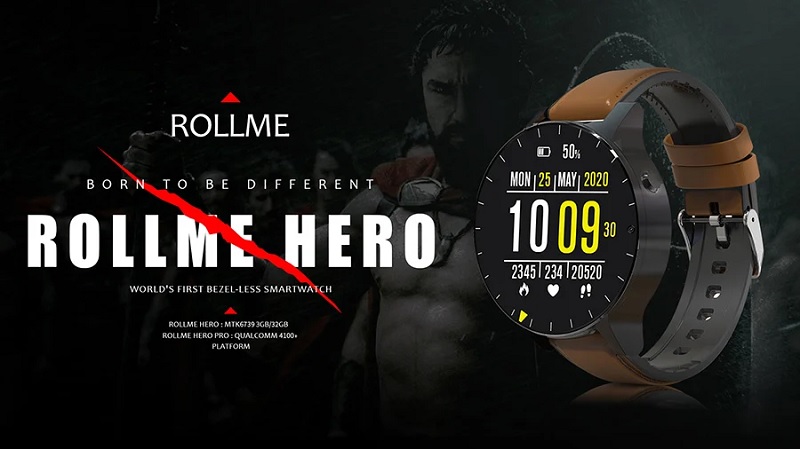 Rollme Hero Pro: o primeiro relógio no mundo com chip Snapdragon Wear 4100+